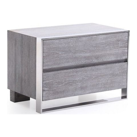 Modrest Arlene Modern Grey Elm Nightstand - Walmart.com with Modrest Arlene Modern Grey Elm Dresser