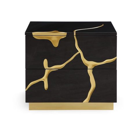 Modrest Aspen - Modern Wide Black And Gold Nightstand By Vig Furniture ... intended for Modrest Aspen Modern Wide Black And Gold Dresser