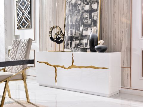 Modrest Aspen - Modern Wide Black And Gold Nightstand with regard to Understanding the Appeal of Modrest Aspen Modern Wide Black and Gold Dresser in Contemporary Interior Design