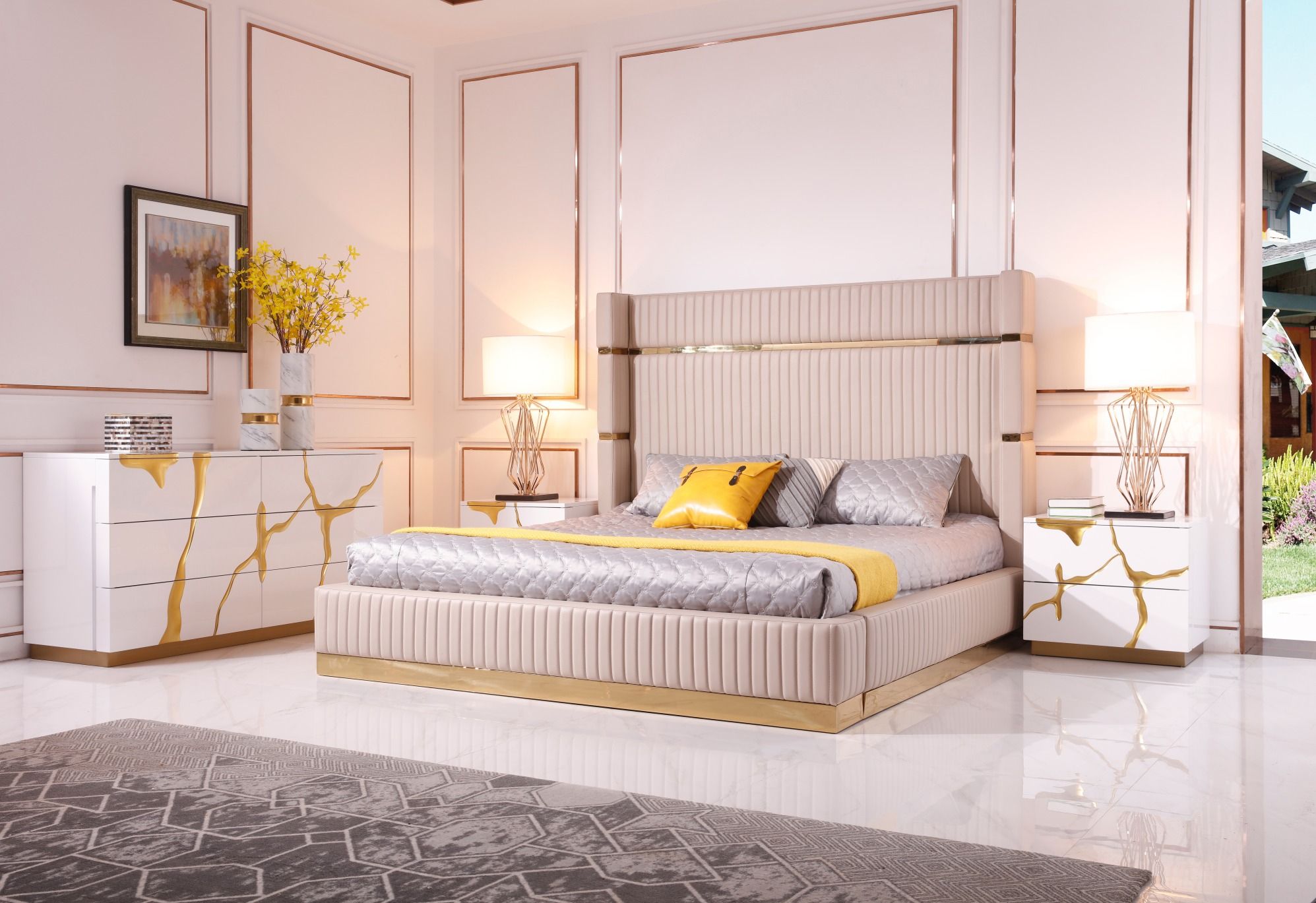 Modrest Aspen - Modern Wide Black And Gold Nightstand with Understanding the Appeal of Modrest Aspen Modern Wide Black and Gold Dresser in Contemporary Interior Design