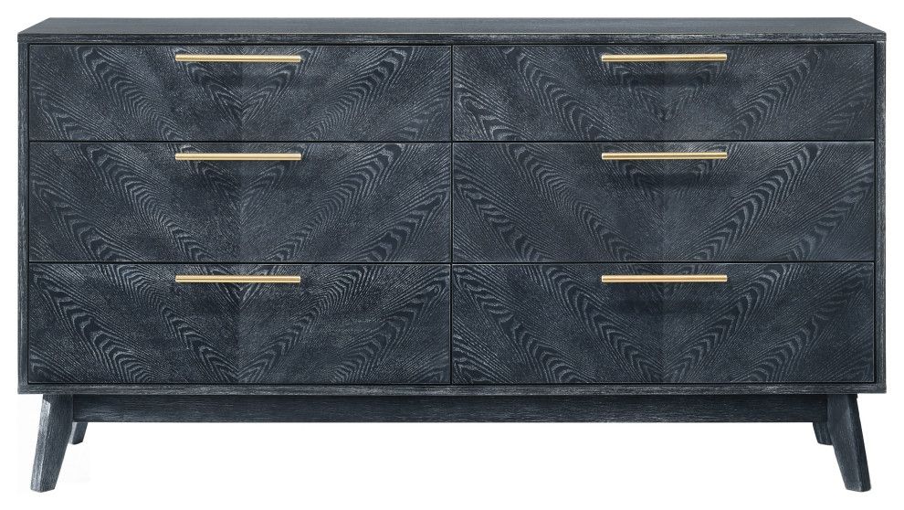 Modrest Diana Modern Grey Ash Dresser - Midcentury - Dressers - By Vig ... throughout