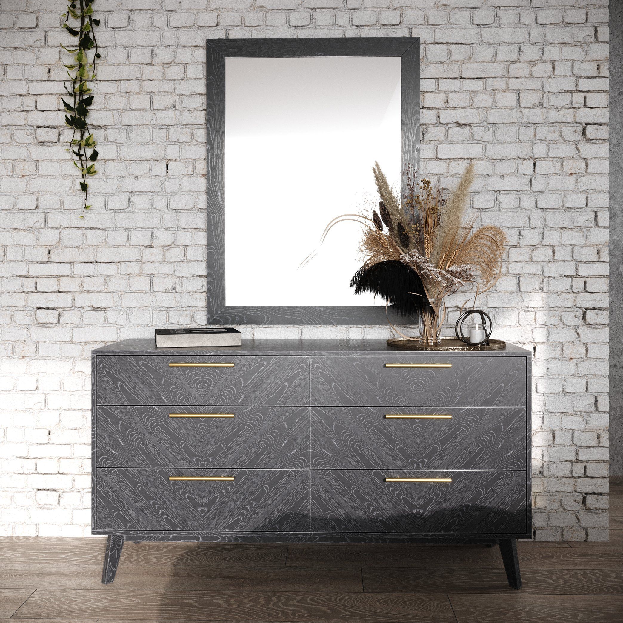 Modrest Diana - Queen Modern Grey Ash Bedroom Set | Atlas Furniture Imports intended for Color Psychology Behind Gray Furniture and Its Impact on Room Atmosphere