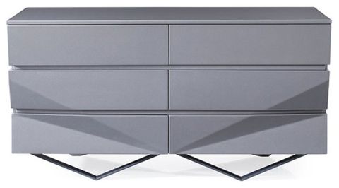 Modrest Duke Modern Gray Dresser - Contemporary - Dressers - By Vig ... intended for Color Psychology Behind Gray Furniture and Its Impact on Room Atmosphere