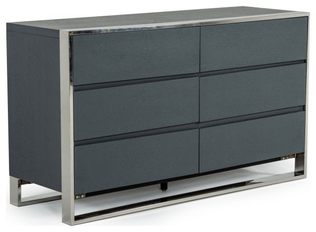 Modrest Jolene Modern Grey Dresser - Contemporary - Dressers - By Vig ... with Modrest Jolene Modern Grey Dresser