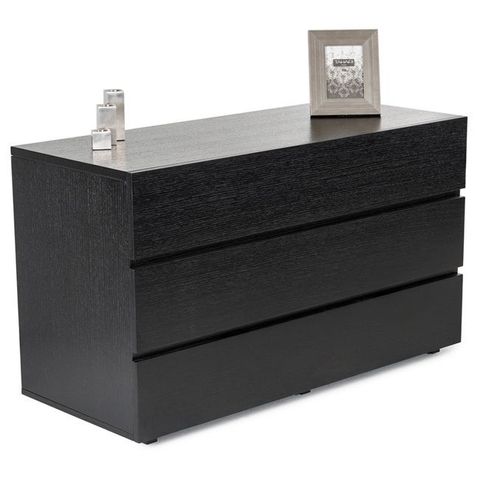 Modrest Logan Modern Black Oak Bedroom Dresser | Overstock.com Shopping ... intended for