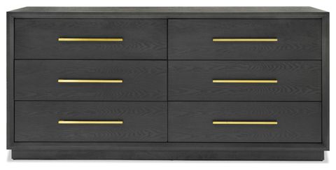 Modrest Manhattan Contemporary Gray And Gold Dresser - Transitional ... regarding Modrest Manhattan Contemporary Gray And Gold Dresser