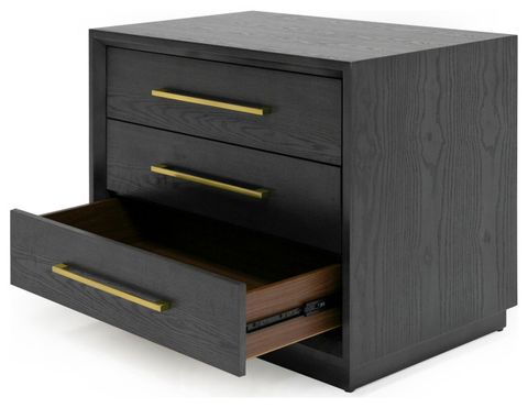Modrest Manhattan- Contemporary Grey And Gold Nightstand - Transitional ... with The Lasting Appeal of a Contemporary Modrest Dresser