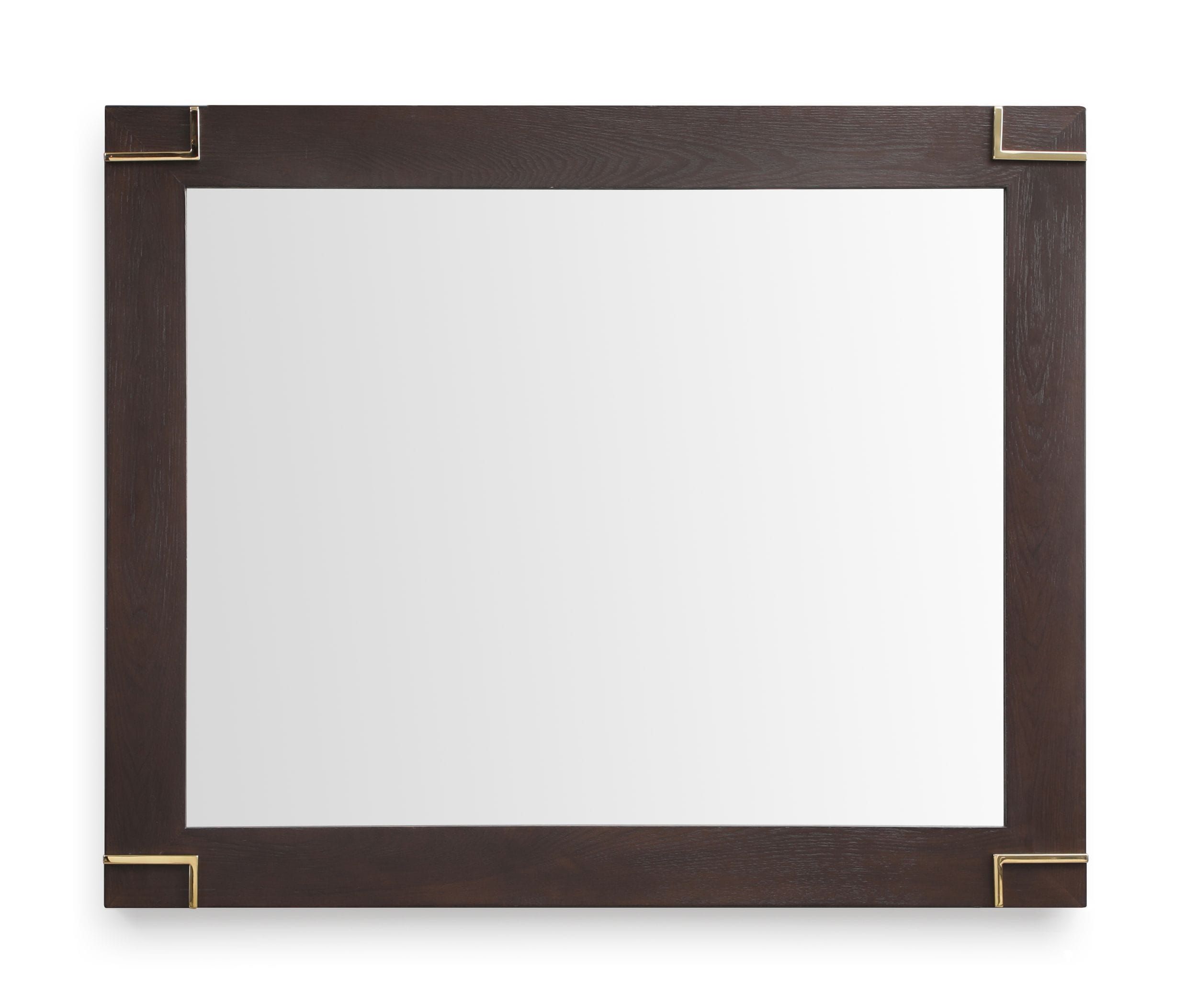 Modrest Moontide - Modern Smoked Ash &amp; Gold Mirror | Atlas Furniture ... intended for Modrest Moontide Modern Dresser
