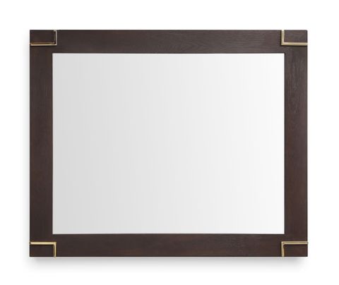 Modrest Moontide - Modern Smoked Ash & Gold Mirror | Atlas Furniture ... intended for Modrest Moontide Modern Dresser