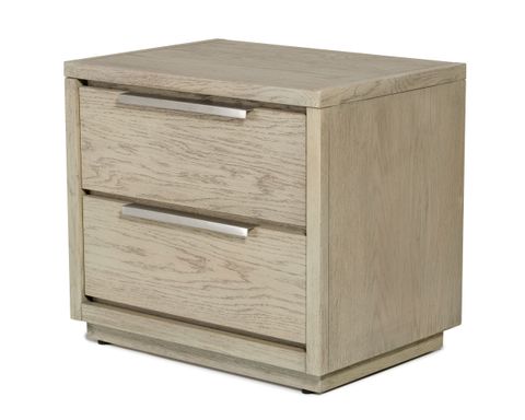 Modrest Samson - Contemporary Grey And Silver Nightstand | Atlas Furniture Imports in Modrest Samson Contemporary Gray And Silver Chest