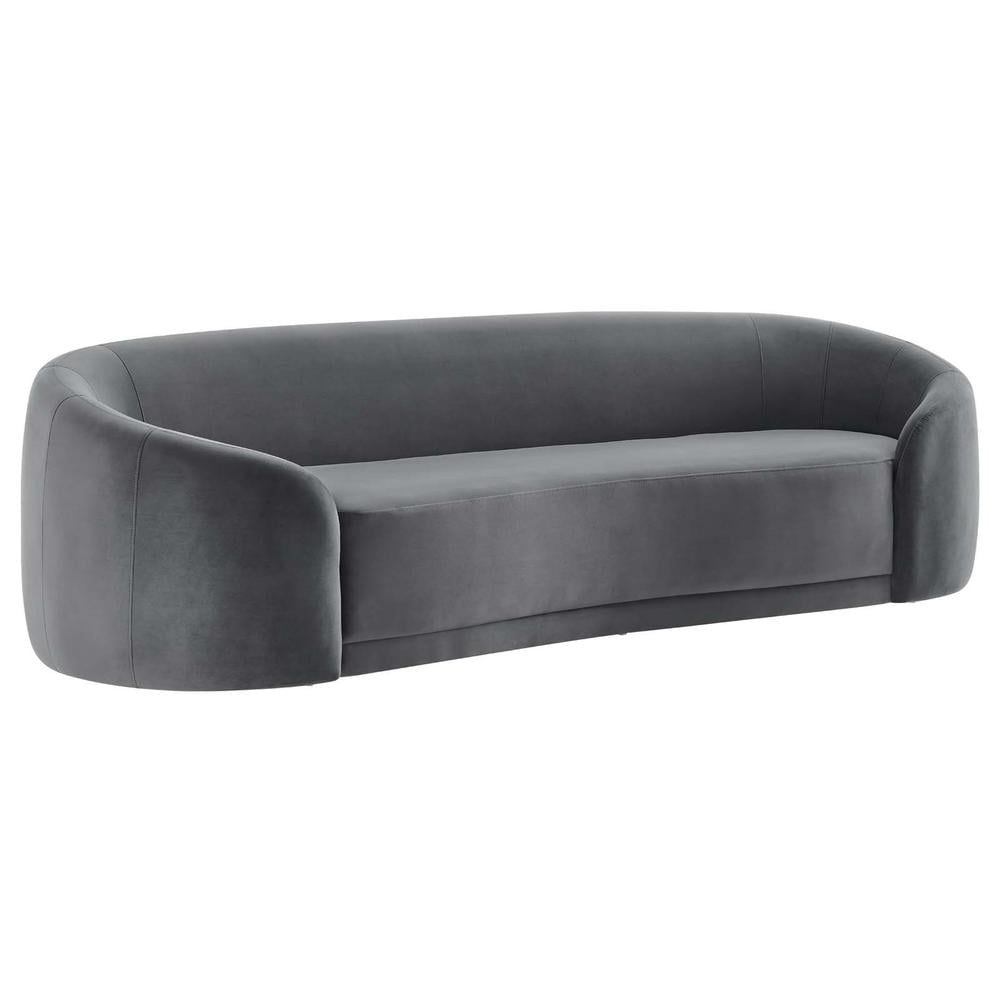 Modway Contessa Performance Velvet Sofa - Walmart.com with regard to Modway Contessa Modern Performance Velvet &amp; Foam Sofa In Teal Blue