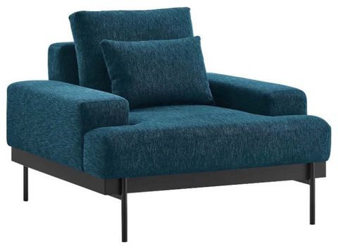 Modway Proximity Upholstered Polyester Fabric Armchair In Azure Blue ... pertaining to Understanding the Materials and Craftsmanship of the Modway Proximity Sofa