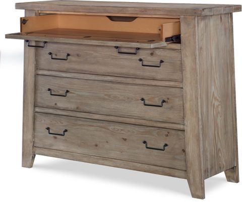 Monteverdi Sun-Bleached Cypress 4 Drawer Media Chest By Rachael Ray By ... for Chelsea By Rachael Ray Drawer Chest