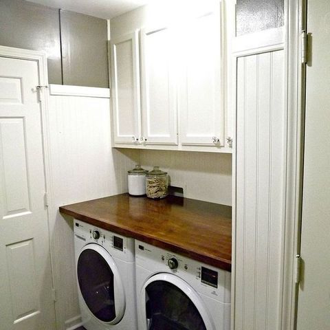 Mudroom/Laundry Room Update pertaining to Georgia Laundry Room Refresh An $800 Transformation Revealed