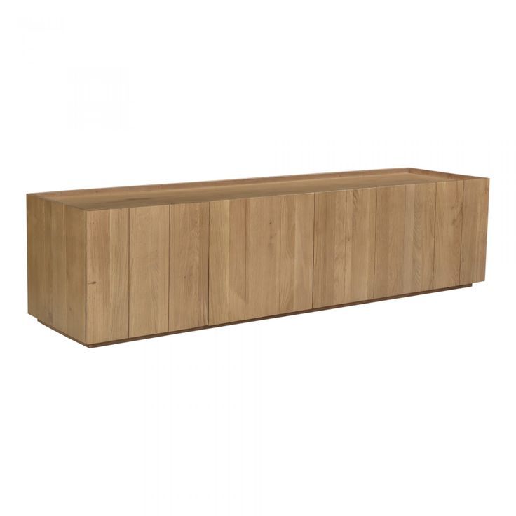 Designing with Natural Plank Media Cabinets for a Warm Home