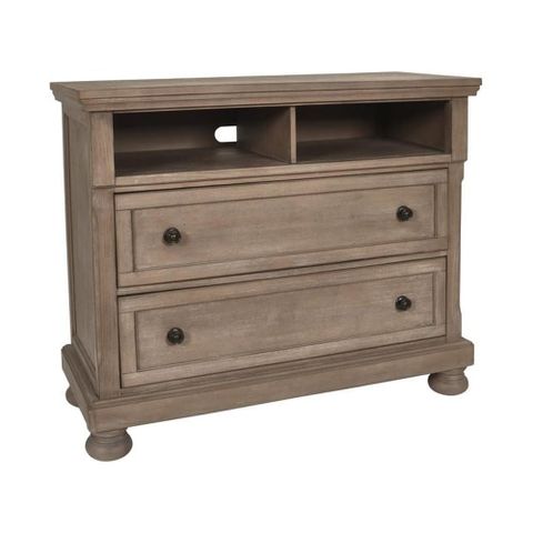 New Classic Furniture Allegra 2-Drawer Wood Media Console In Pewter ... within The Art of Media Console Selection The Allegra Edition