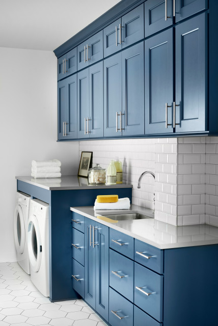 New This Week: 7 Stylish And Hardworking Laundry Rooms | Blue Laundry ... for Beyond the Basics Designing Laundry Rooms That Work and Wow