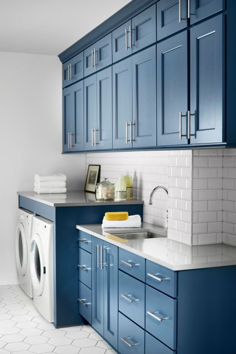 New This Week: 7 Stylish And Hardworking Laundry Rooms | Blue Laundry ... for Beyond the Basics Designing Laundry Rooms That Work and Wow