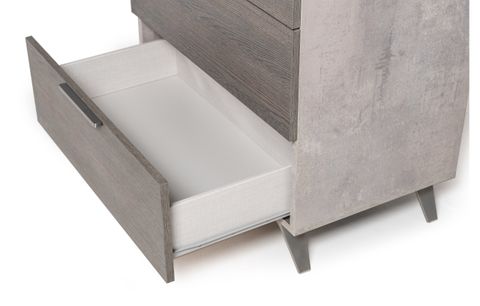 Nova Domus Bronx Italian Modern Faux Concrete And Grey Chest ... throughout Exploring the Craftsmanship Behind Nova Domus Alexa Italian Gray Furniture