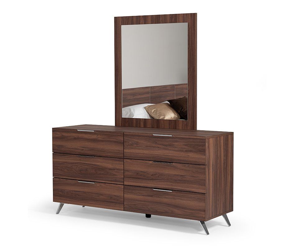 Nova Domus Brooklyn Italian Modern Walnut Dresser | Atlas Furniture Imports throughout Nova Domus Berlin Modern Walnut Dresser