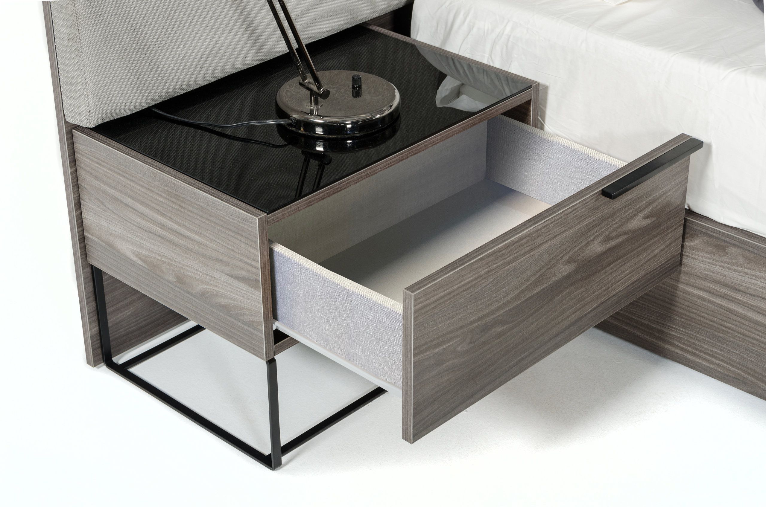 Nova Domus Enzo Italian Modern Gray Walnut And Fabric Bed, Queen ... with regard to Modern Living Spaces and the Role of Statement Furniture Pieces