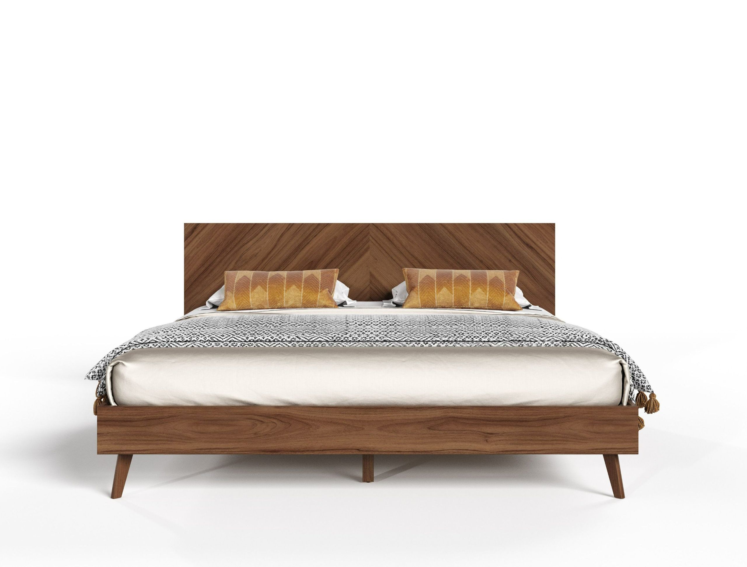 Nova Domus Kamela -Modern Walnut Bed for Nova Domus Kamela- Modern Walnut Chest