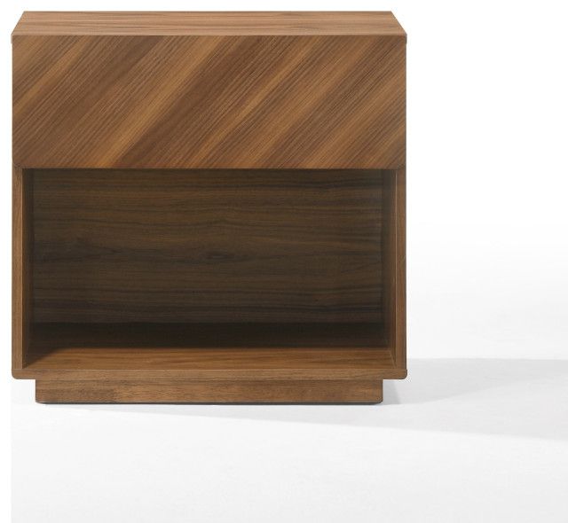 Nova Domus Kamela- Modern Walnut Nightstand - Transitional ... for How Contemporary Design Meets Traditional Woodworking in the Kamela Collection