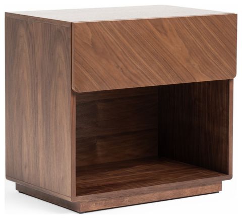 Nova Domus Kamela- Modern Walnut Nightstand - Transitional ... pertaining to How Contemporary Design Meets Traditional Woodworking in the Kamela Collection