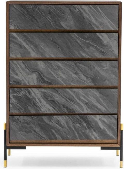 Nova Domus Metcalf Mid-Century Walnut And Grey Chest By Vig Furniture ... inside Nova Domus Metcalf Mid-Century Walnut And Gray Dresser