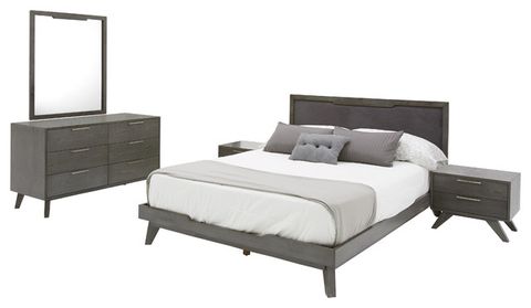 Nova Domus Soria Modern Gray Wash Bedroom Set - Midcentury - Bedroom ... with Nova Domus Soria Modern Gray Wash Dresser