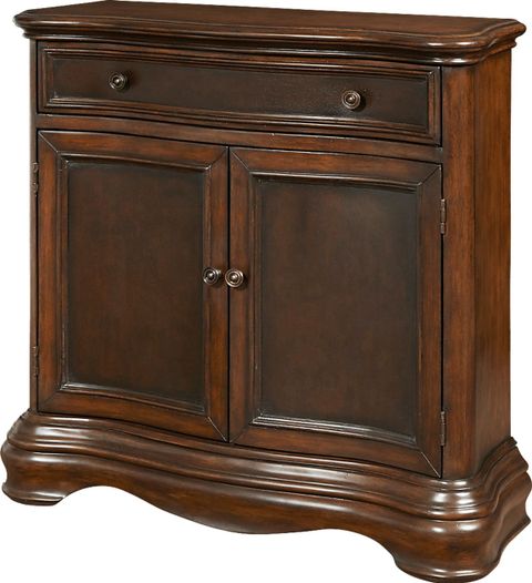 Odingsell Brown Dark Wood Accent Cabinet | Rooms To Go regarding Company Imperial Coffee Accent Cabinet, Dark Brown
