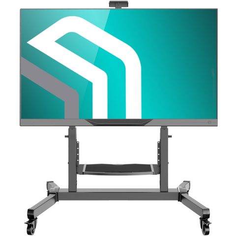 Onkron Mobile Tv Stand For 50-100 Inch Screens Up To 265 Lb Height ... throughout Comparing manual vs motorized approaches to screen positioning