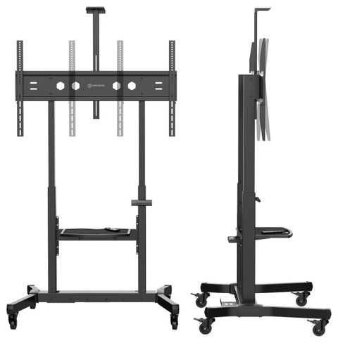 Onkron Motorized Mobile Tv Lift With Wheels For 50-100 Inch Screens Up ... in Comparing manual vs motorized approaches to screen positioning
