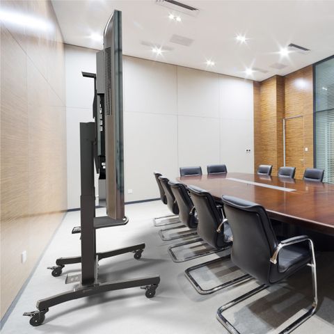 Onkron Motorized Mobile Tv Lift With Wheels For 50-100 Inch Screens Up ... inside Onkron Motorized Mobile Tv Lift With Wheels For 50-100 Inch Screens Up To 265 Lb