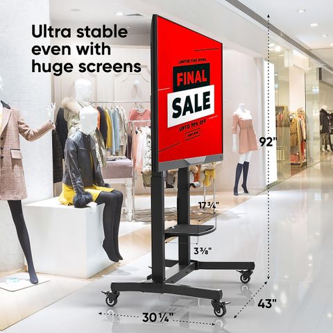 Onkron Motorized Tv Stand For 50-100 Inch Tvs with regard to Comparing manual vs motorized approaches to screen positioning