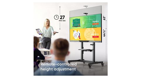 Onkron Motorized Tv Stand For 50-100 Inch Tvs with regard to Onkron Motorized Mobile Tv Lift With Wheels For 50-100 Inch Screens Up To 265 Lb