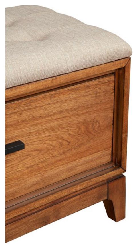 Origins By Alpine Nova Bench In Honey Maple (Brown) - Transitional ... for Origins By Alpine Nova Tv Console In Honey Maple (Brown)