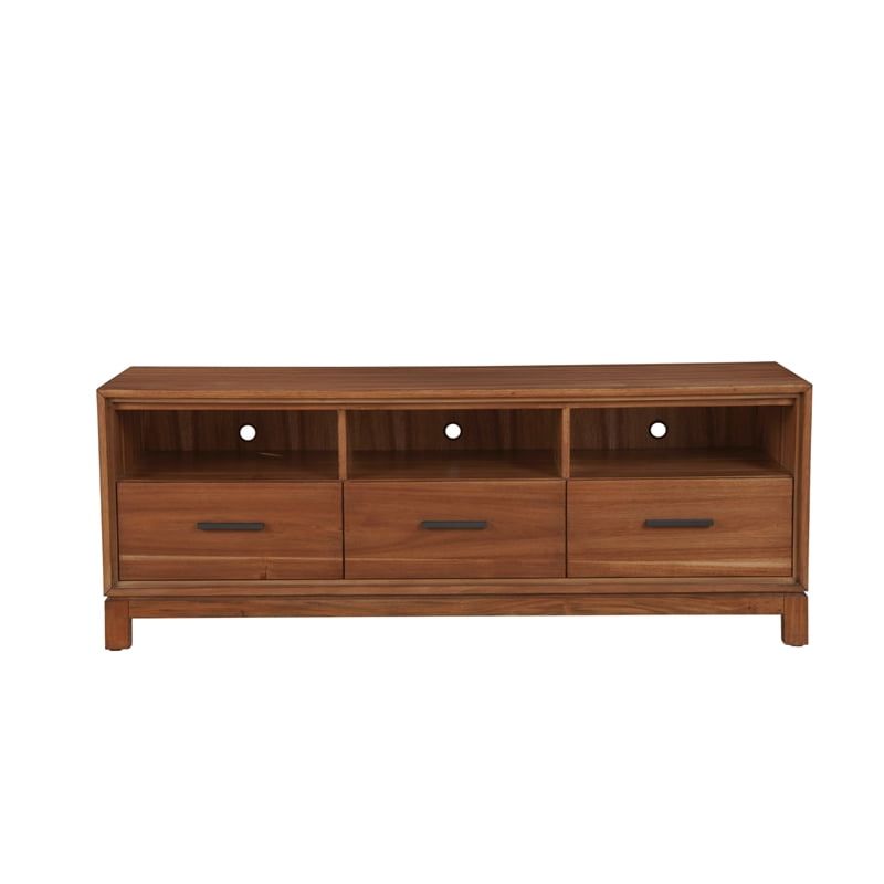 Origins By Alpine Nova Tv Console In Honey Maple (Brown) - Walmart.com pertaining to Origins By Alpine Nova Tv Console In Honey Maple (Brown)