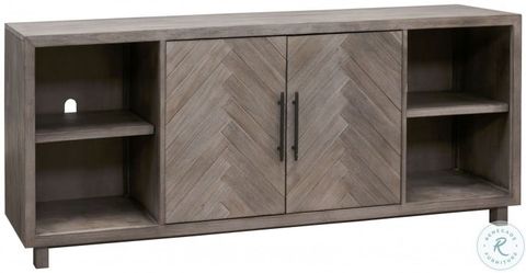 Palisade Gray 80" Two Door Tv Console From Martin Furniture | Coleman ... intended for A Closer Look at the Craftsmanship of the Concord 60" TV Stand in Distressed Java