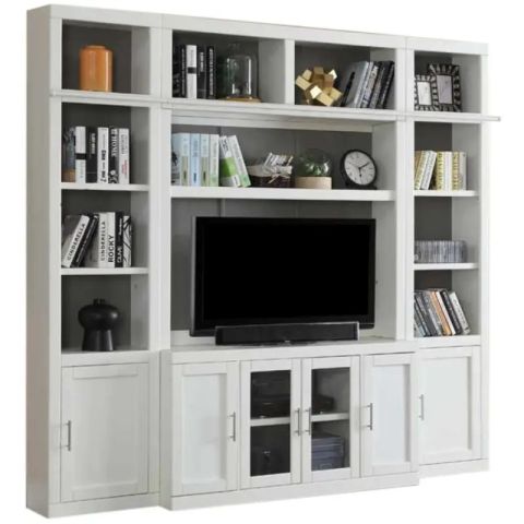 Parker House, Catalina Modular 4-Piece Entertainment Wall - Vigshome within Parker House Catalina 6 Piece Large Entertainment Wall