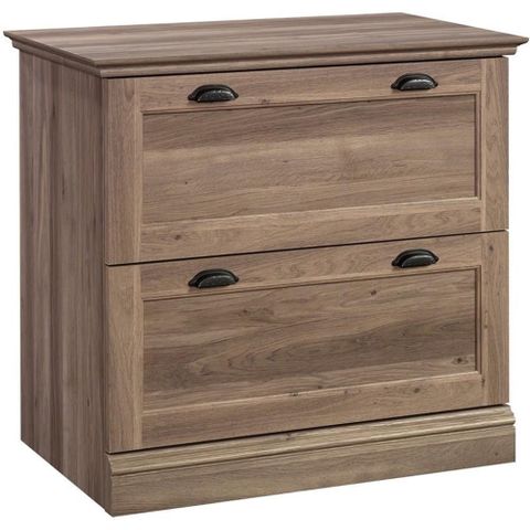 Pemberly Row 2-Drawer Engineered Wood Lateral File Cabinet In Salt Oak ... regarding Comparing engineered wood vs solid wood for home entertainment centers