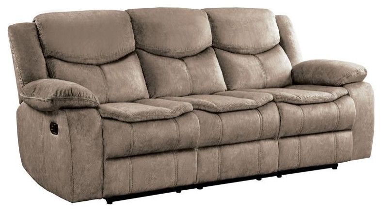 A Deep Dive into the Traditional Microfiber Sofa Design by Pemberly Row