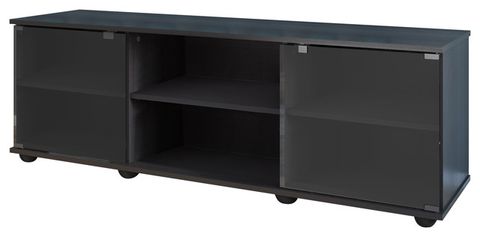 Pemberly Row Modern Wood Tv Stand For Tvs Up To 60" In Ravenwood Black ... pertaining to Pemberly Row Modern Glass Tv Stand For Tvs Up To 35" In Black