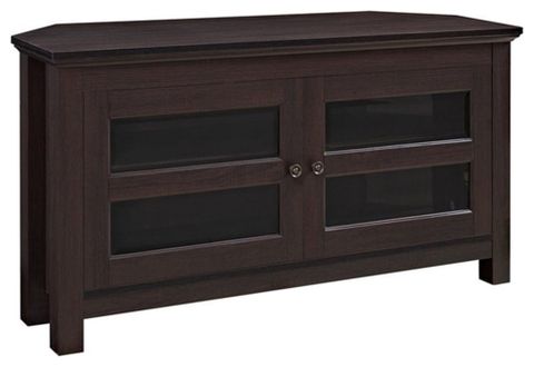 Pemberly Row Transitional Wood Corner Tv Stand For Tvs Up To 44" In ... regarding Creating a Stylish Living Room with the Pemberly Row Transitional TV Stand