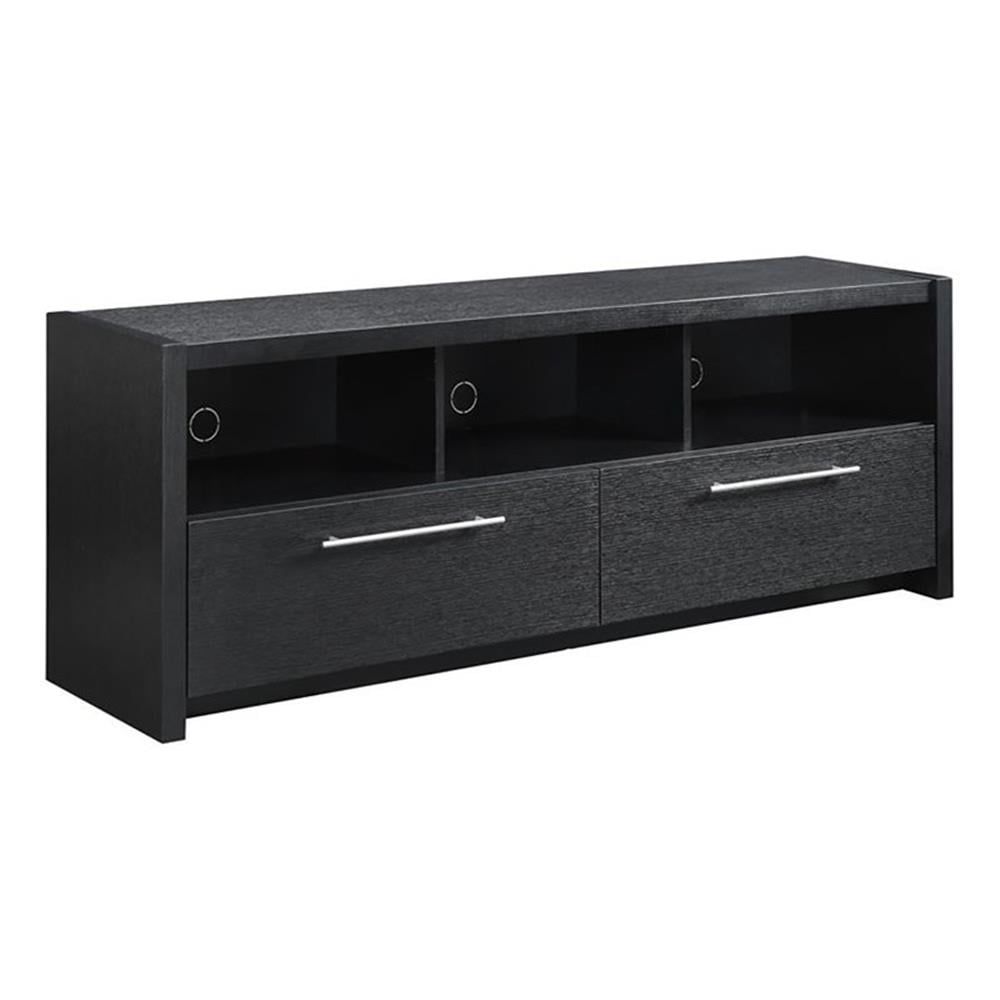 Pemberly Row Transitional Wood Tv Stand For Tvs Up To 60&quot; In Black ... intended for Creating a Stylish Living Room with the Pemberly Row Transitional TV Stand