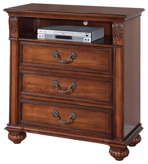 Picket House Furnishings Barrow 3 Drawer Media Chest In Oak ... regarding Picket House Furnishings Harrison 4-Drawer Chest