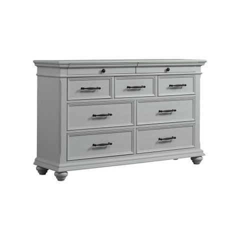 Picket House Furnishings Brooks 9-Drawer Dresser In Gray - Walmart.com in Picket House Brooks 6 Drawer Chest, Black