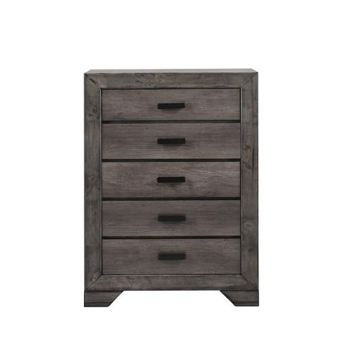 Picket House Furnishings Grayson 5-Drawer Gray Chest Nh100Ch - The Home ... in How to Style and Utilize Your Picket House Furnishings Jack Chest