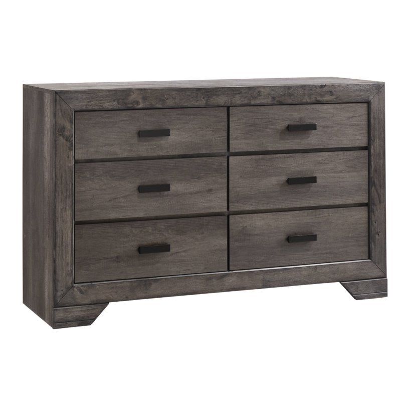 Picket House Furnishings Grayson 6 Drawer Dresser In Gray Oak | Cymax ... inside The Art of Functional Storage in Modern Living Spaces