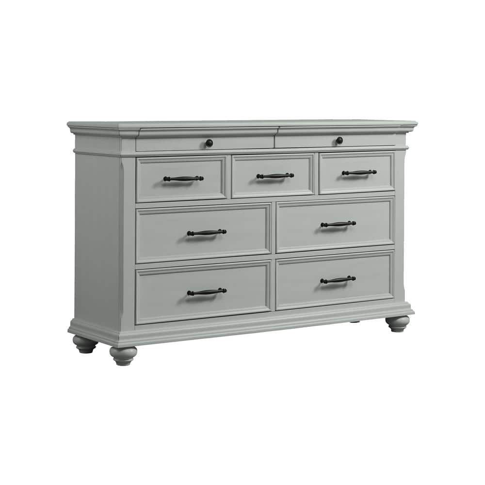 Picket House Furnishings Grey Brooks 9-Drawer Dresser Sr300Dr - The ... with Picket House Furnishings Brooks 6-Drawer Chest In Grey